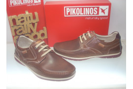 BLUCHER PIEL BRANDY 3 OJETES TALONERA BURDEOS PISO GOMA