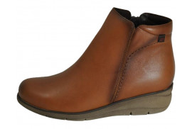 ¡¡¡ EN REBAJAS !!! BOTIN VACUNO CUERO PALA LISA,CREMALLERA INTERIOR, CUÑA 3 CM GOMA