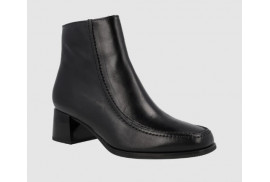 ¡¡¡ EN REBAJAS !!! BOTIN NAPA NEGRA ,BORDON PALA,CREMALLERA LATERAL,TACON 3CM CHAROL PISO GOMA