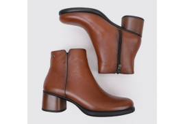 BOTIN NAPA CUERO,PALA LISA,CREMALLERA LATERAL,TACON FORRADO 4CM