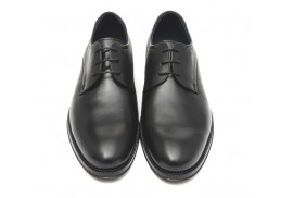 BLUCHER PIEL NEGRO PALA LISA VESTIR,3 OJETES PISO GOMA