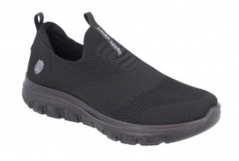 ¡¡¡ EN REBAJAS !!! MOCASIN DEPORTIVO NEGRO TIPO SKECHERS PLANTILLA ACOLCHADA,PISO GOMA ANTIDESLIZANTE