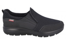 MOCASIN TEJIDO NEGRO TIPO SKECHERS PLANTILLA EXTRAIBLE, PISO GOMA ANTIDESLIZANTE