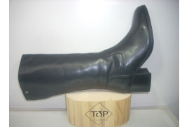 BOTA NAPA NEGRA MEDIA CAñA,CREMALLERA LATERAL,T 4CM