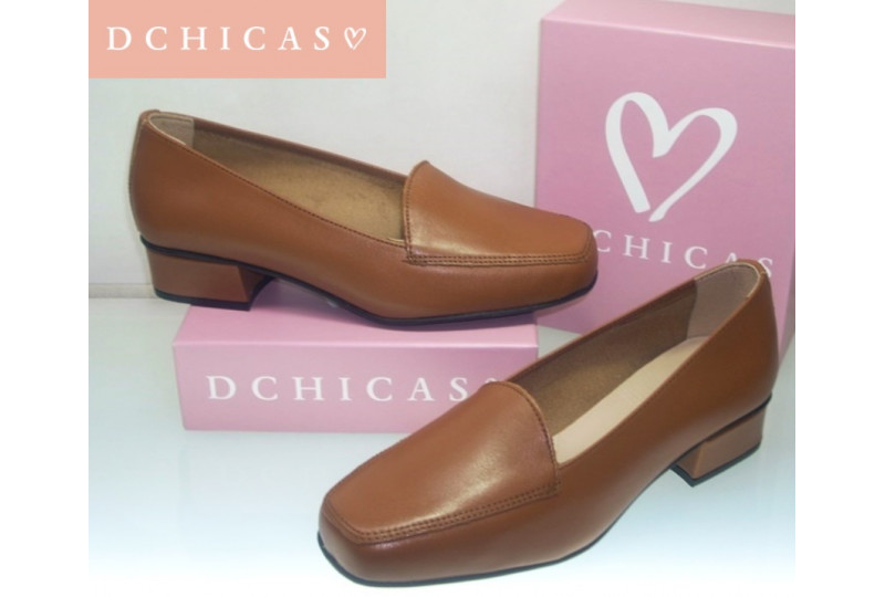 D CHICAS MOCASIN PIEL CUERO...