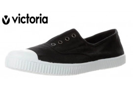 6623 VICTORIA. Ingles lona negro puntera goma