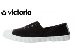 6623 VICTORIA. Ingles lona negro puntera goma