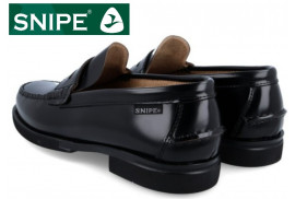 MOCASIN TIPO SEBAGO PIEL NEGRO, ANTIFAZ EMPEINE, PISO ULTRALIGHT