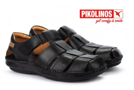Pikolinos-06J-5433-sandalia-piel-hombre-negra-calzados-gaspar-valencia