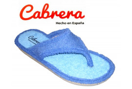 Zapatilla de dedo Cabrera 2301 rizo azul aguamarina Valencia