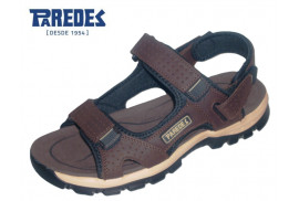 CALIFORNIANA BELCROS PIEL NOBUCK ENGRASADO MARRON, PISO GOMA TRECKING