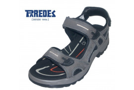 CALIFORNIANA PIEL NOBUCK ENGRASADO GRIS 3 BELCROS, PISO GOMA TRECKING