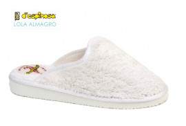 ZUECO RIZO BLANCO ALGODÓN NATURAL
