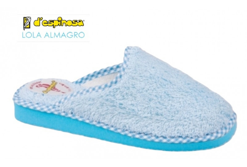 ZUECO RIZO CELESTE ALGODÓN...