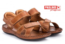 SANDALIA SURF PIEL NAPA CUERO,DOS BELCROS TALóN ABIERTO PISO GOMA