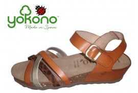 Yokono sandalia piel leopardo valencia
