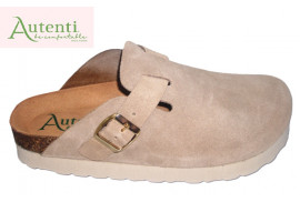 ZUECO SERRAJE TOPO, HEBILLA LATERAL, DOBLE PISO, PLANTA CORCHO