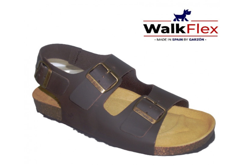 BIOSANDALIA NOBUCK MARRON 3...
