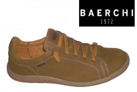 4180 Baerchi camel. Zapato deportivo cordones elásticos de diario plantilla extraible piso goma