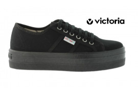 109205 VICTORIA. Deportivo plataforma antelina negro piso goma