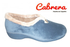 5070 Cabrera Zapatilla Cerrada Suapel Azafata escote en V, cuña baja piso goma