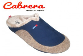 CHINELA BAMARA MARINO COMBINADO LANA TAUPE, VUELTA DE PELO BEIG, PISO GOMA