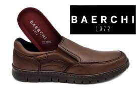 MOCASIN PIEL NAPA MARRON,ELASTICOS LATERALES,PISO GOMA,PLANTILLA EXTRAIBLE