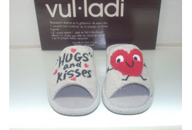 PALA GRIS ADORNO CORAZONHUGS AND KISSES SUELA ESPECIAL PARKET PISO MICROPOROSO