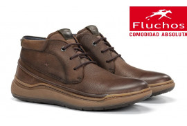 Fluchos F2034 de hombre piel engrasada marrón lateral