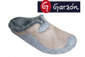 CHINELA SUAPEL MUSGO COMBINADA GRIS, PLANTILLA EXTRAIBLE PISO GOMA