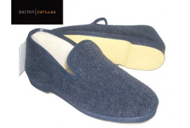 CONFORTABLE LANA AZUL, FORRO BORREGUILLO, PISO GOMA