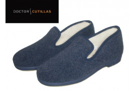 CONFORTABLE LANA AZUL, FORRO BORREGUILLO, PISO GOMA