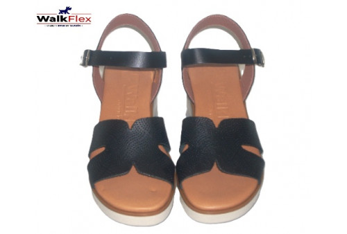 26027-sandalia-piel-negra-Calzados-Gaspar-Walkflex-Valencia