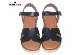 26027-sandalia-piel-negra-Calzados-Gaspar-Walkflex-Valencia