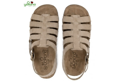 Suela ergonómica de corcho natural sandalia mujer Yokono Jerba