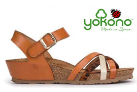 245 monaco Yokono sandalia piel leopardo