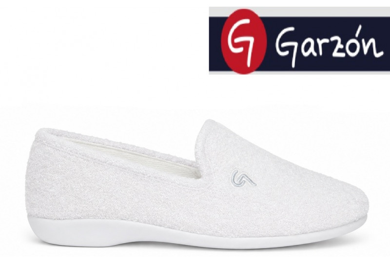 Zapatilla Garzón rizo plata vista lateral