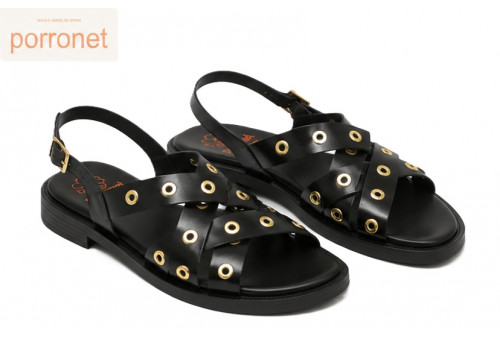 3234 porronet sandalia negra par gaspar