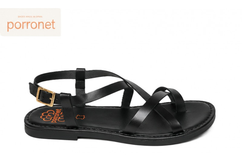 3206 porronet negro sandalia mujer valencia