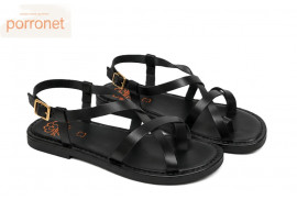 3206 porronet negro sandalia mujer par