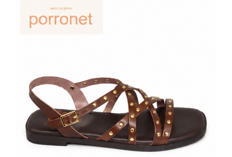 3223 porronet sandalia piel moka calzados gaspar