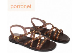 3223 porronet sandalia piel moka par