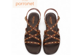 3223 porronet sandalia piel moka superior
