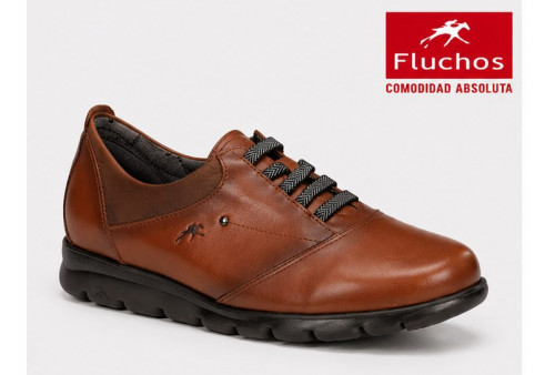 Zapato Fluchos F0354 Susan mujer cuero suela Dynergy Extralight lateral