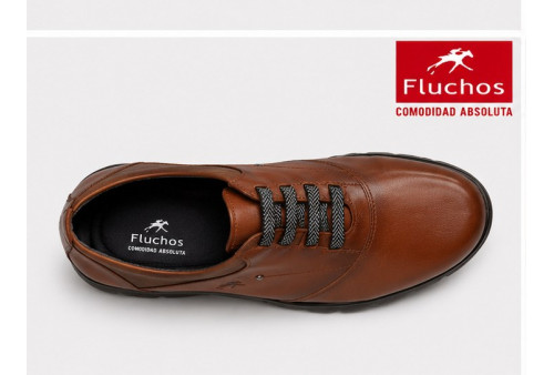 Fluchos F0354 Susan cuero vista superior plantilla extraíble cordones espiga
