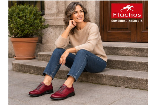 Fluchos F0354 zapato sport de mujer con plantilla extraíble y piso de goma
