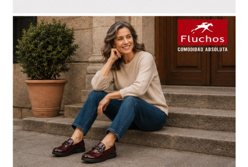 Fluchos F1794 mocasín mujer burdeos con plantilla extraíble y suela EVA