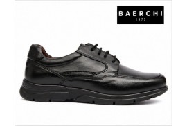 Blucher Baerchi 1250 Viena negro ancho especial cordones vista perfil