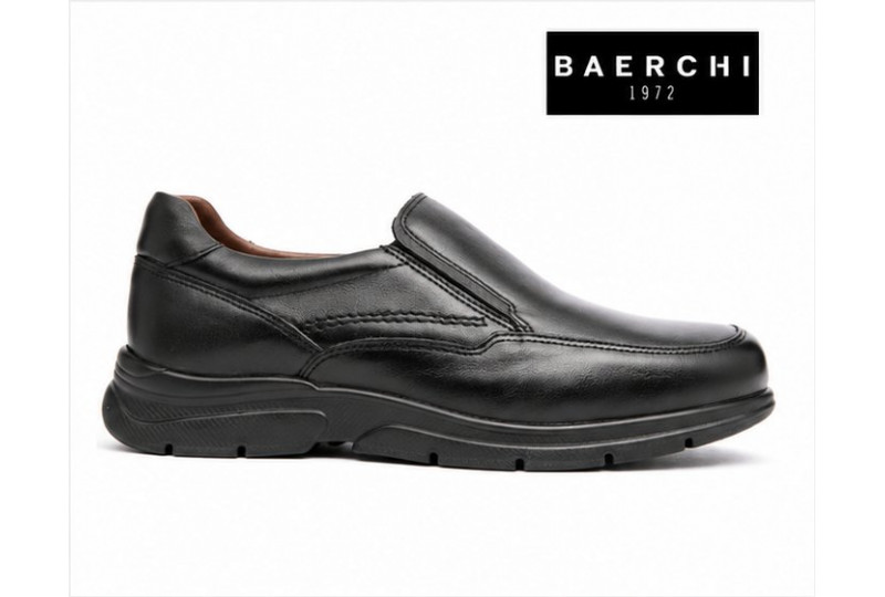 Mocasín Baerchi 1251 Dubai napa negro elásticos ancho especial