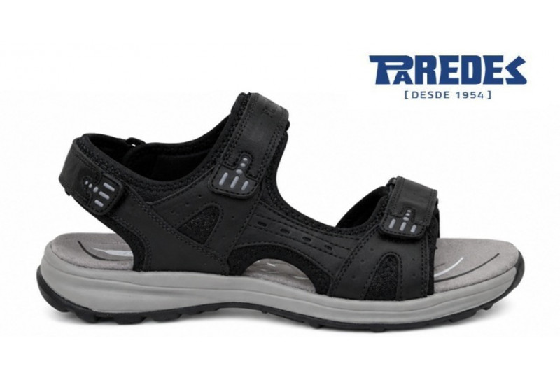 Detalle velcro sandalia Paredes VP25171 Adelán negra